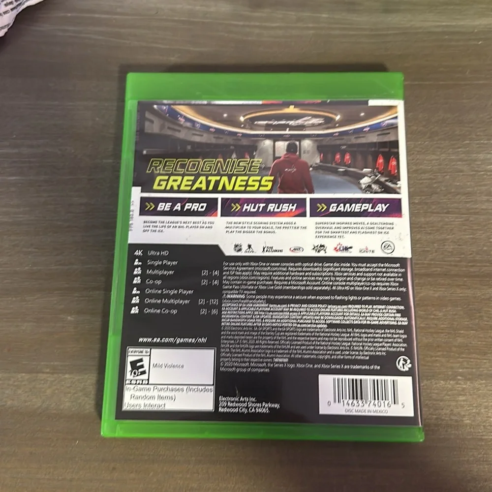 NHL 21 Xbox one game used